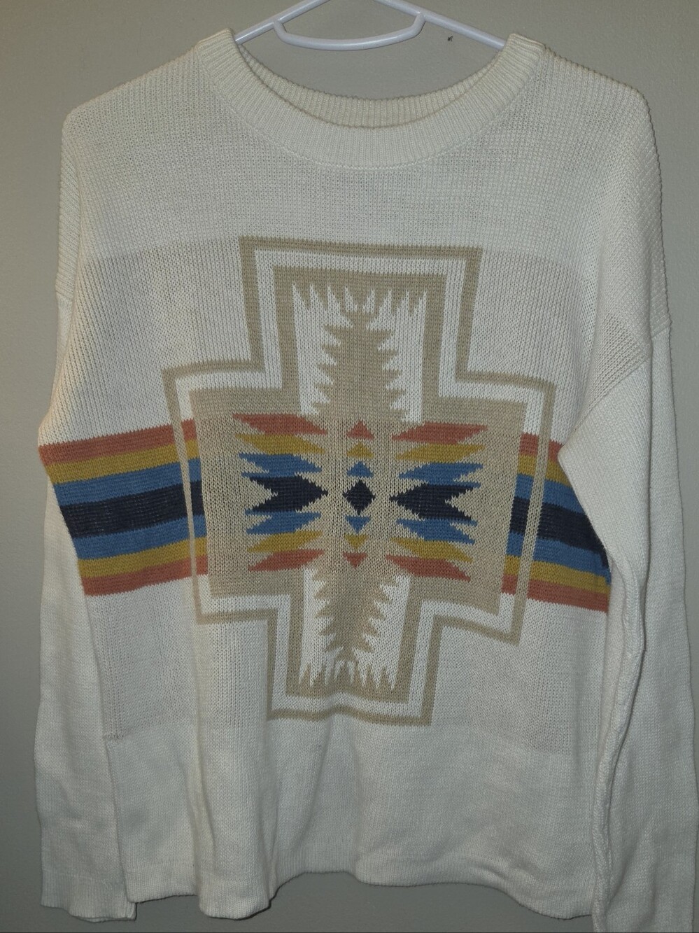 Vintage Pendleton Navajo Aztec Geometric Knit Small